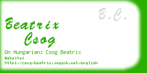 beatrix csog business card